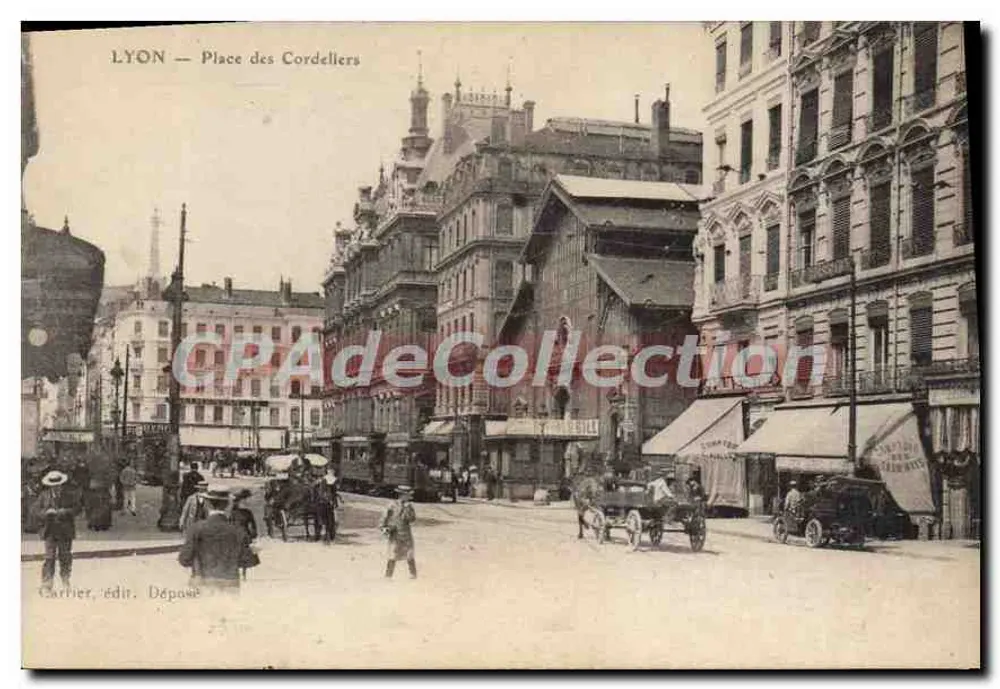 LYON — Place des Cordeliers — Carrier, uitgave van Dépôme - Voorkant