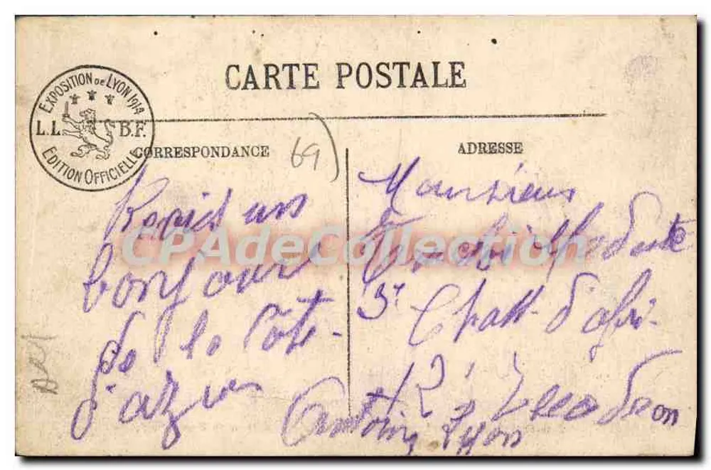 लियोन — 1914 के औपनिवेशिक प्रदर्शनी — एक ब्रेव्स स्पाहीज़ के गार्ड ऑफ़ ऑनर के पैविलियन ऑफ़ अल्जीरिया के विजय के लिए — LL. - पीछे