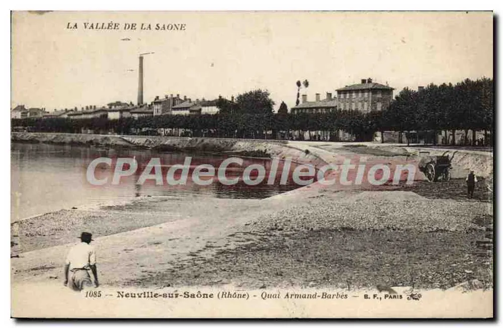 Neuville-sur-Saône (Rhône) — Quai Armand-Barbès — B.F., Paris - Vorderseite