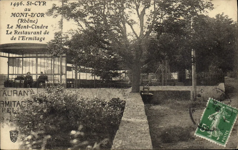 St-CYR au MONT-D'OR (Rhône) — Das Restaurant de l'Ermitage — S. Farquet, Verlag Lyon - Vorderseite