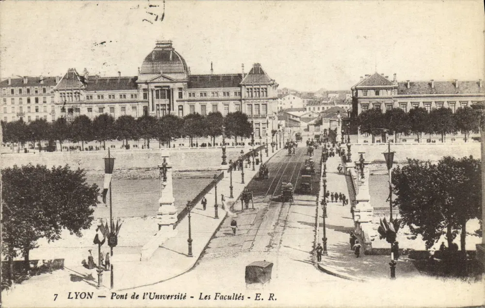 LYON — Üniversite Köprüsü — Facultés — E. R. - Ön yüz