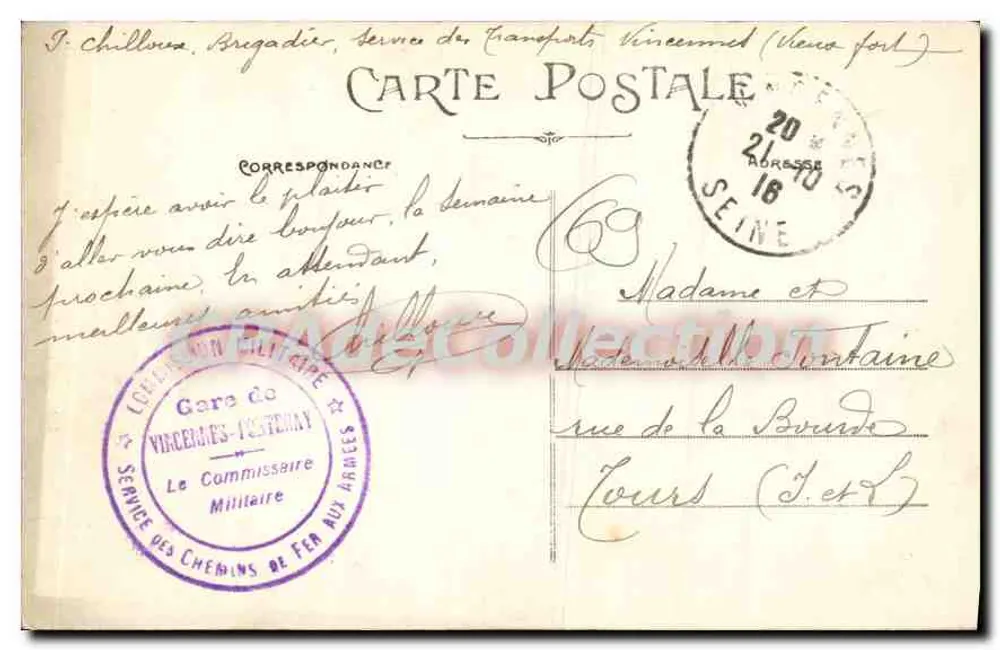 LYON — Üniversite Köprüsü — Facultés — E. R. - Arka yüz