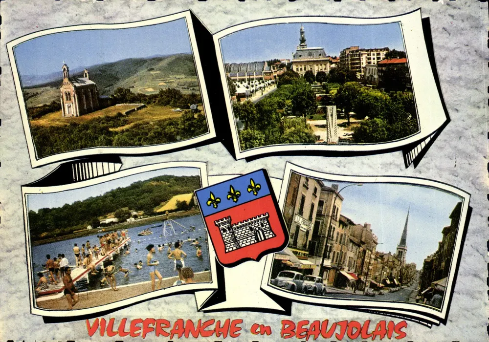 Villefranche-en-Beaujolais — panoramische weergave — Éditions de l'Économie, Bron (Rhône) - Voorkant
