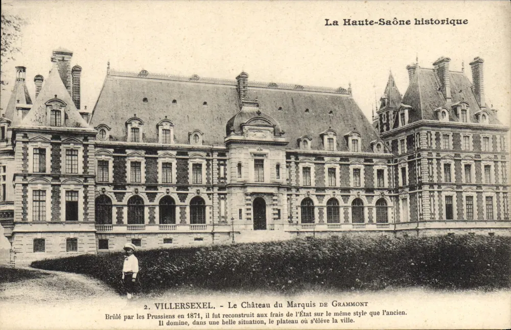 Villersexel - Schloss des Marquis de Grammont — Historisch La Haute-Saône, n°2 - Vorderseite