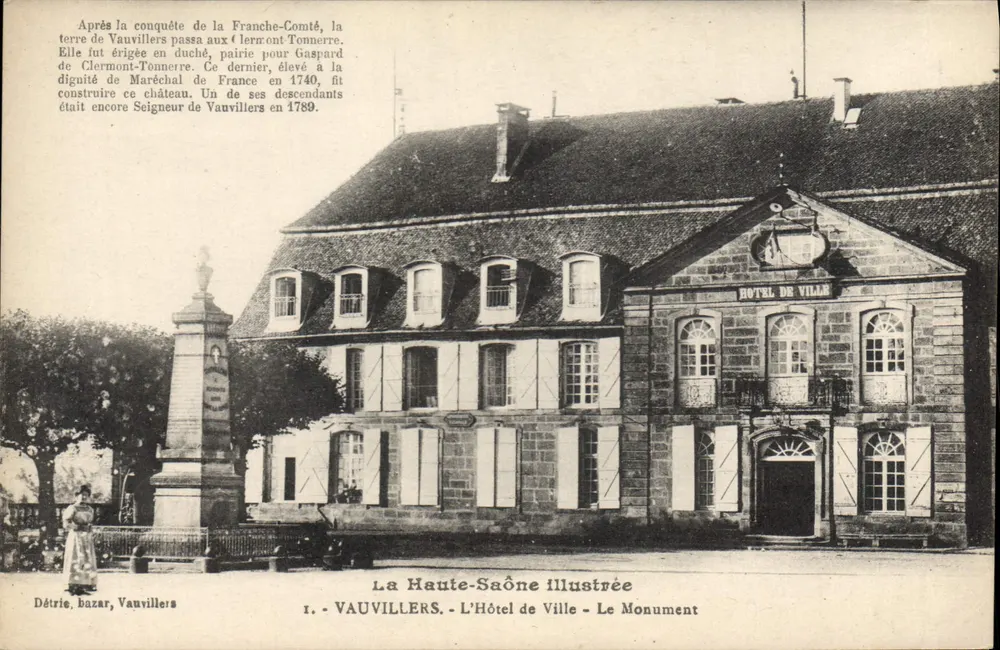 Vauvillers - Das Rathaus - Das Denkmal — La Haute-Saône Illustrée, n°1 - Vorderseite