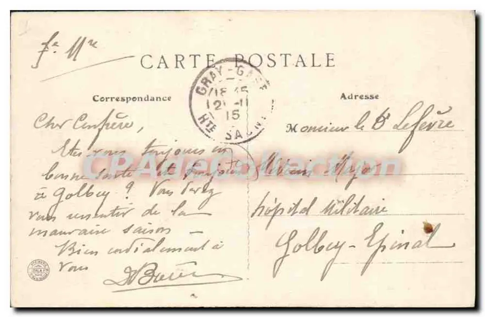 Gray - O Palácio de Justiça — Ch. Baillet, editor - Verso