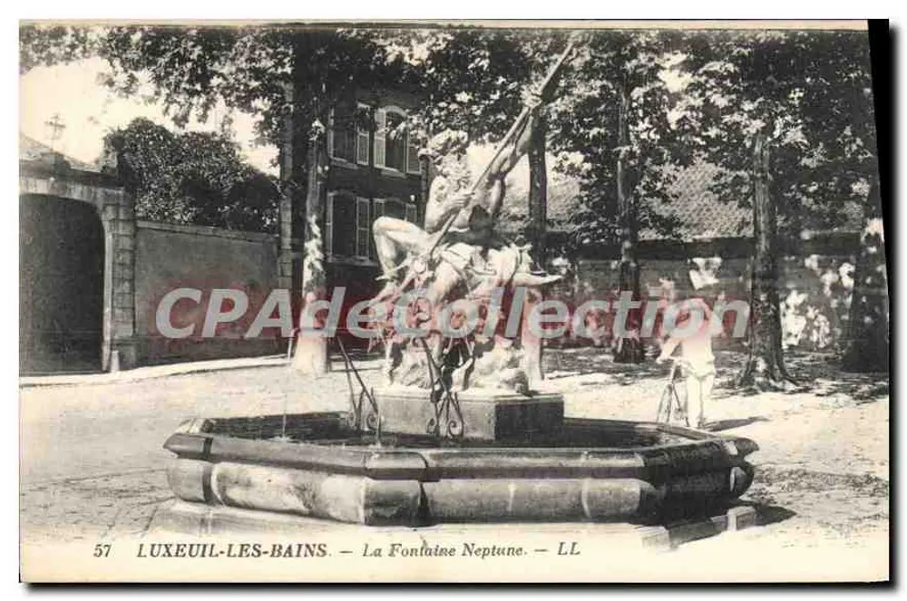 LUXEUIL-LES-BAINS — A Fonte Netuno — LL - Frente