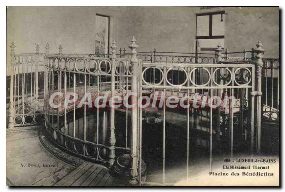 Therme der Benediktiner — Schwimmbecken — A. David, Luxeuil - Vorderseite