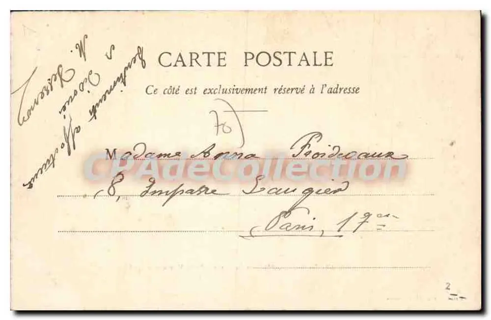 LUXEUIL-les-BAINS - Haus Bailly - Kommunale Mädchen-Schule — Reuchet, Verlag Fougerolles - Rückseite