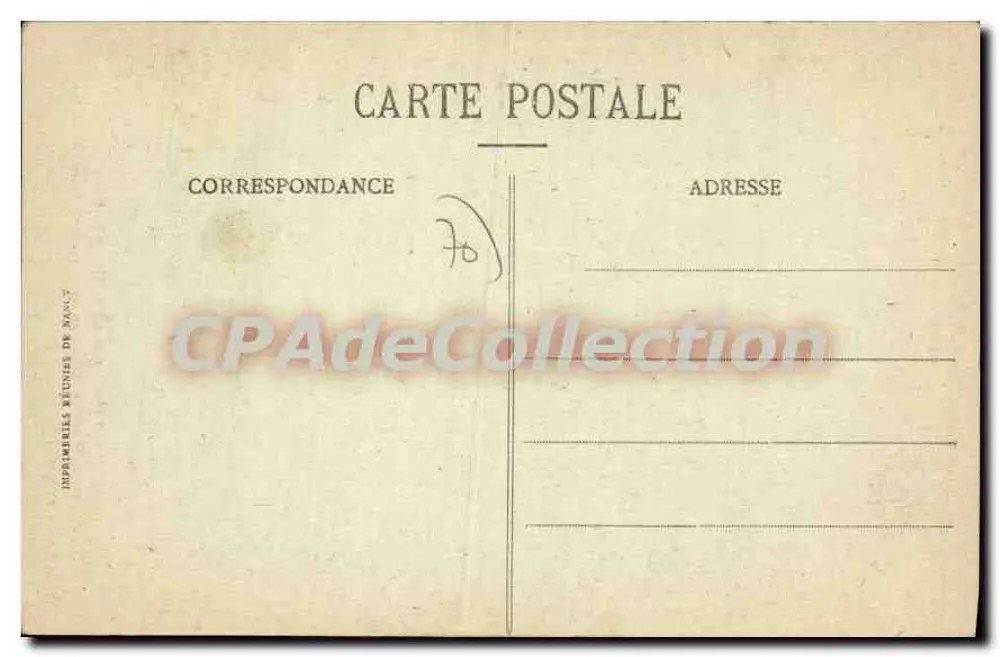 Luxeuil-les-Bains - Fontaine Neptune - Place du Collège — La Haute-Saône illustriert, 4 ter, Ruechhet, Vesoul-Fongerolles - Rückseite