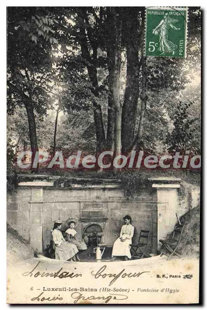 Luxeuil-les-Bains (Haute-Saône) — Quelle der Hygie — B.F. Paris n°6 - Vorderseite