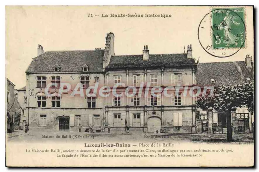 Luxeuil-les-Bains — Casa do Bailli e Escola das Meninas — Histórica Alta-Saône - Frente