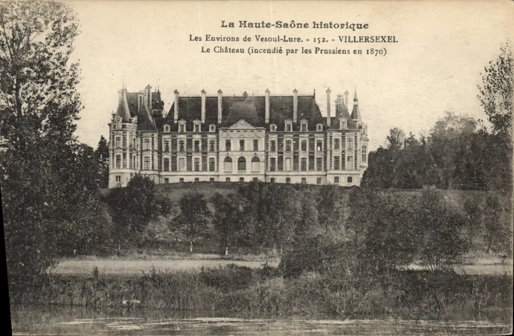 Schloss Villersexel — Umgebung von Vesoul-Lure — Verlag Imp. Bouchelet-Fougerolles - Vorderseite
