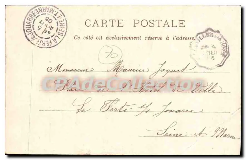Luxeuil-les-Bains - Rue Carnot - Haus des Kardinals Jouffroy — Rachet, Verlag Fongerolles - Rückseite