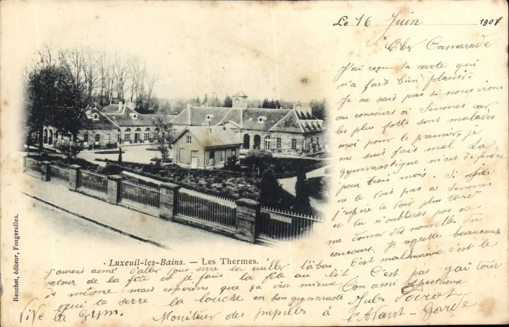 Luxeuil-les-Bains — Os Termas — Reuchet, editor, Fongerolles - Frente