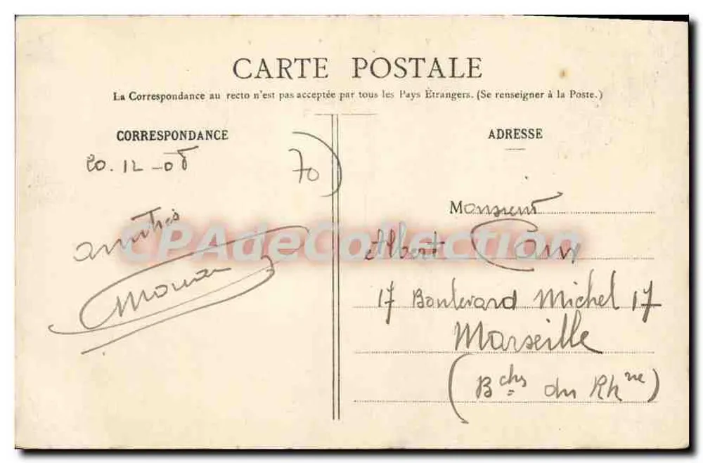 Castello di Chatigny — Luxeuil-les-Bains (Alta Saône) — Ad Wolck, Saint-Dié, N° 6554 - Verso