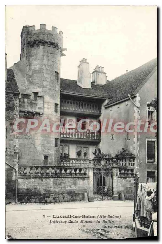 Luxeuil-les-Bains (Hte-Saône) — Innenraum der Maison du Bailly — G. F., PARIS - Vorderseite