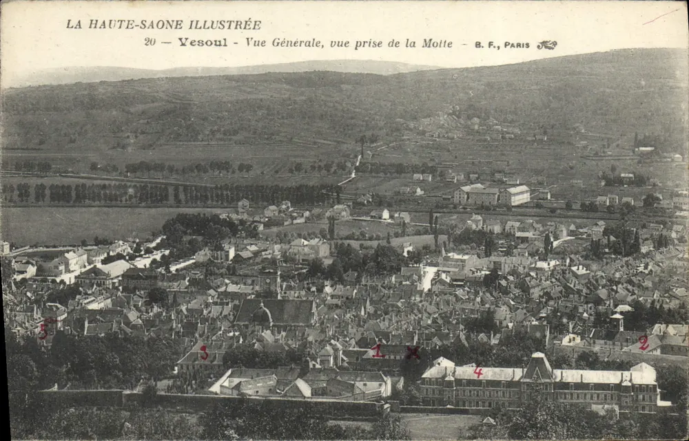 Yesoul — Allgemeiner Blick, Aufnahme vom Molte — B.F., Paris - Vorderseite