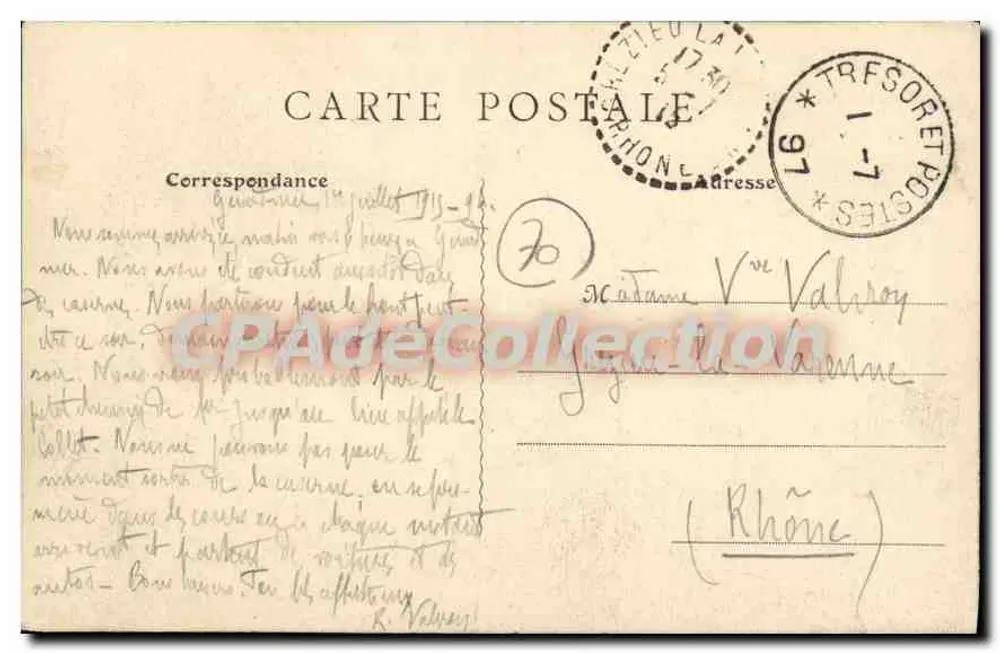 Yesoul - O Hospital — La Haute-Saône Illustrée, B.F., Paris - Verso