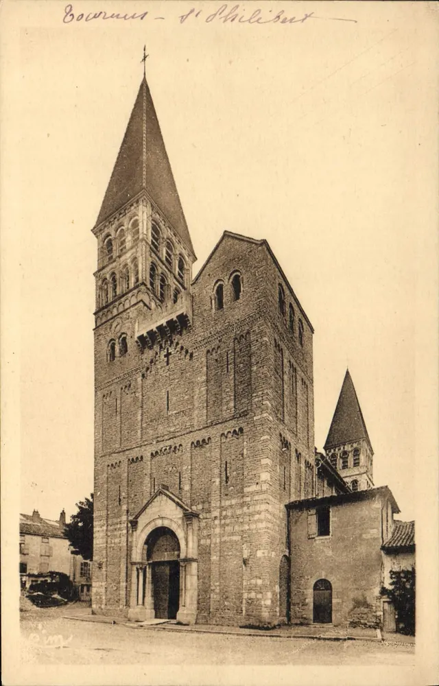 Tournus - Igreja de São Filiberto — editor C. H. Mason, n° 71 - Frente