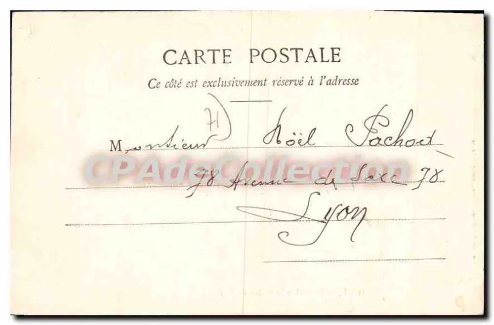 Igreja de Bourbon-Lancy (Lado Norte) — vista panorâmica — Perreau-Mandrillon, editor, Bourbon-Lancy - Verso