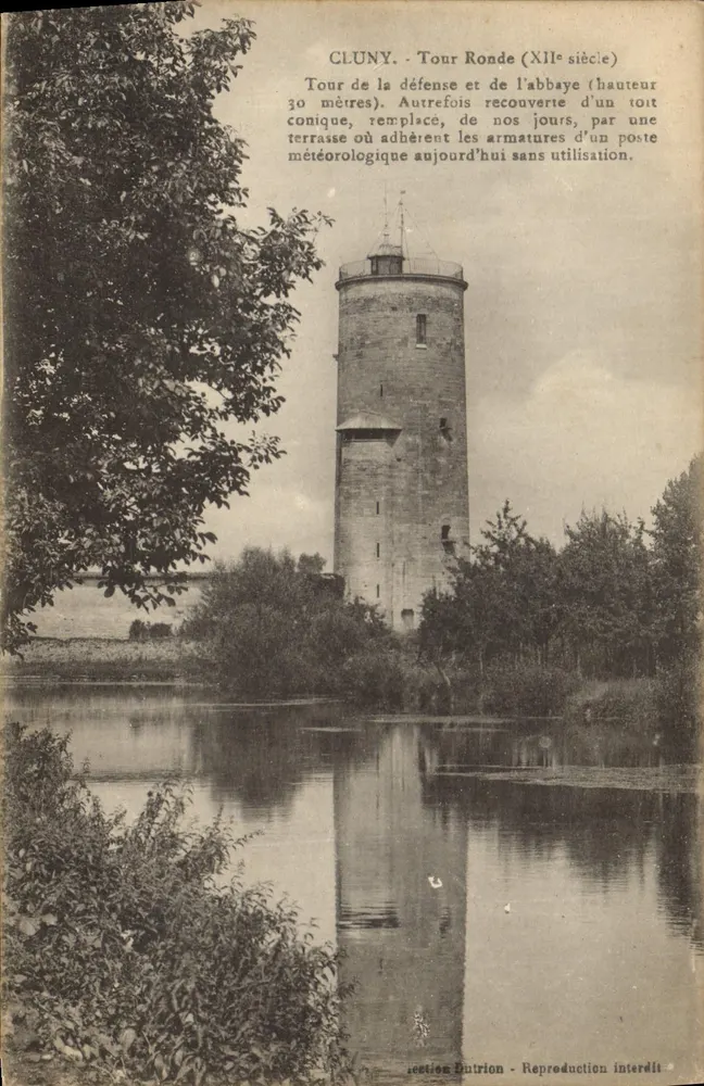 Cluny - Torre Ronde (siglo XII) — editor Entrion - Anverso