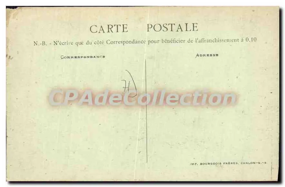 Tournus — Allgemeiner Blick auf die Stadt und den nördlichen Kai — B. F. Chalon - Rückseite