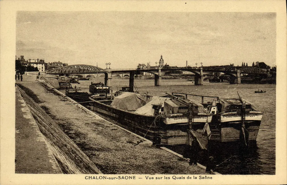 CHALON-sur-SAONE — Ansicht der Quais der Saône — Verlag: CPADeCollection - Vorderseite
