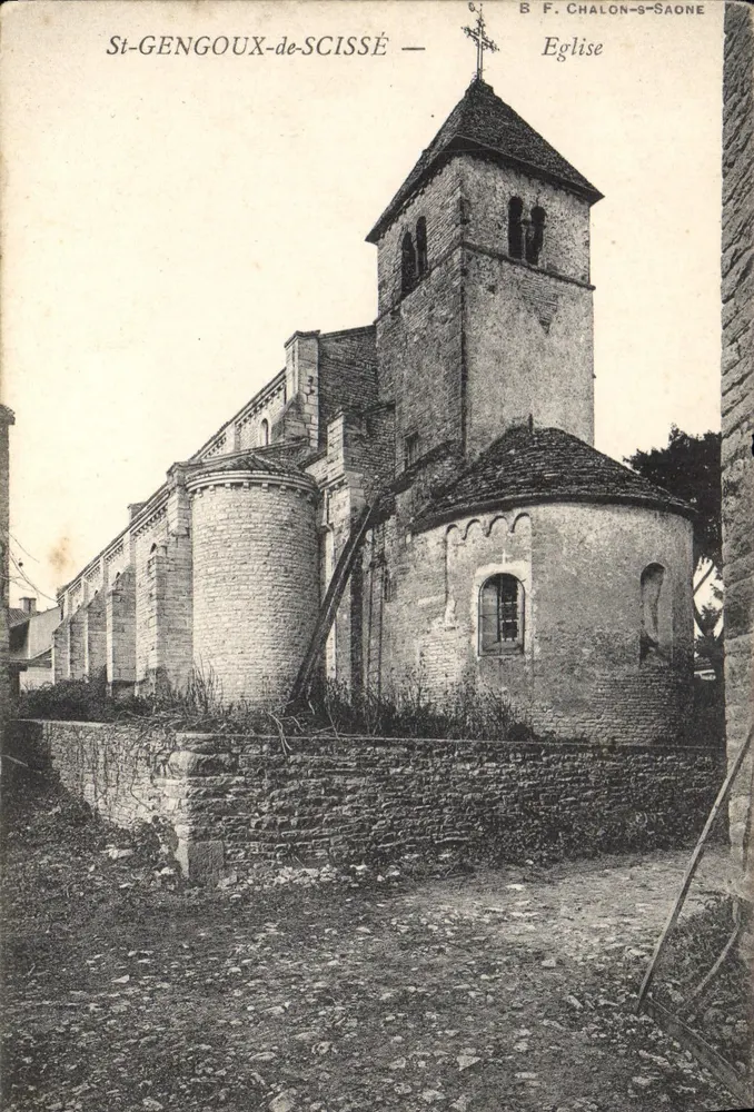 St-Gengoux-de-Scissé — Kerk — B. F. Chalon-saône - Voorkant