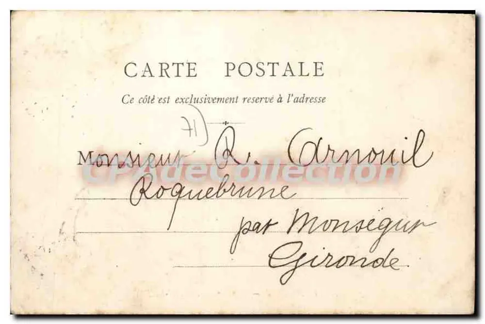 Dintorni di AUTUN — Castello di BRION-LAIZY — B. F. CHAL - Verso