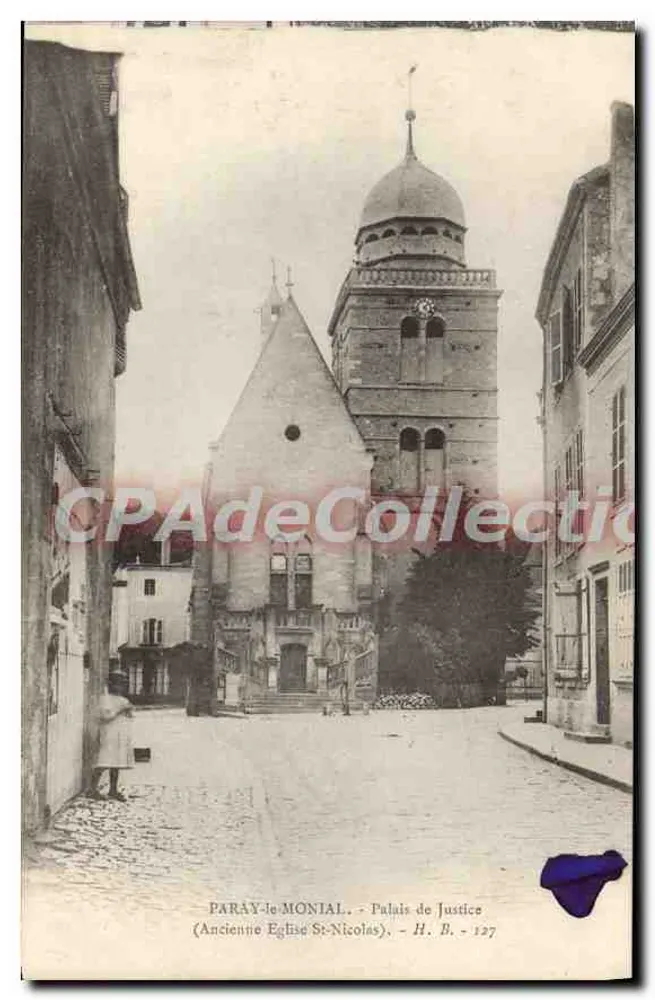 Paray-le-Monial — Justizpalast (Ehemalige Kirche St. Nikolaus) — H. B. - 127 - Vorderseite