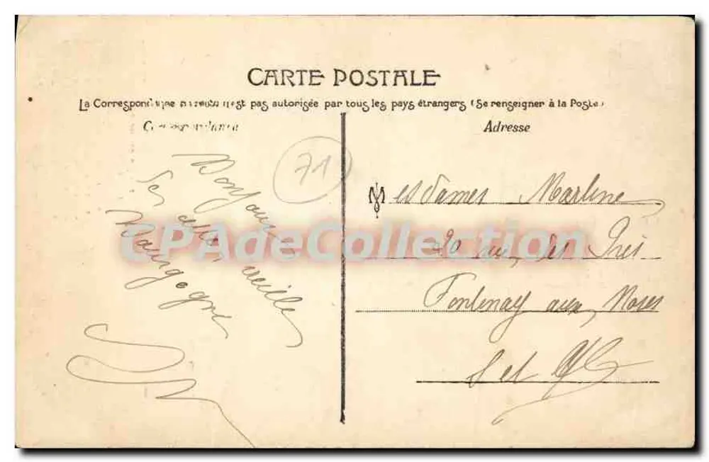 Autun — Pirâmide Romana chamada Pierre de Couhard — J.C. AUTUN n°12 - Verso