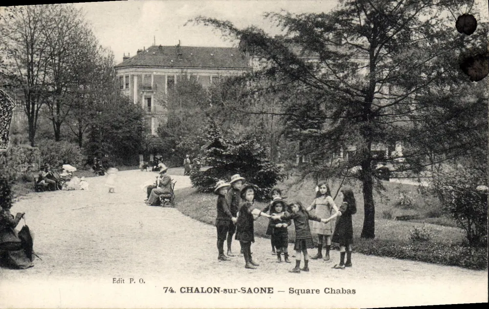 Chalon-sur-Saône — Praça Chabas — Edit P. O. n°74 - Frente