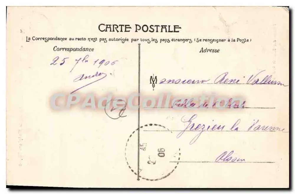 Chalon-sur-Saône — Estátua de Nicéphore Niépce — Edição das Galerias Modernas - Verso