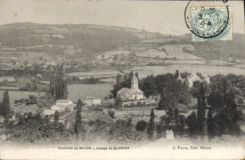 Arredores de MACON - Aldeia de St-POINT — C. Faure, Edit. Mâcon - Frente
