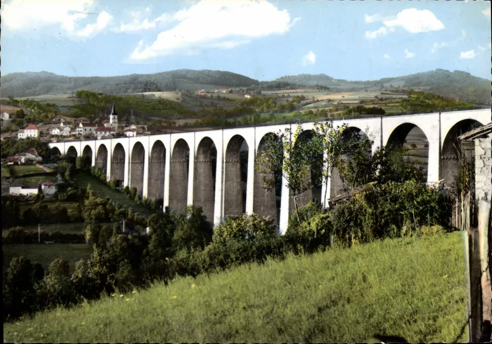 Der Viadukt von Chauffailles — Die Umgebung von Chauffailles — Photographie von O.M. Feras - Vorderseite
