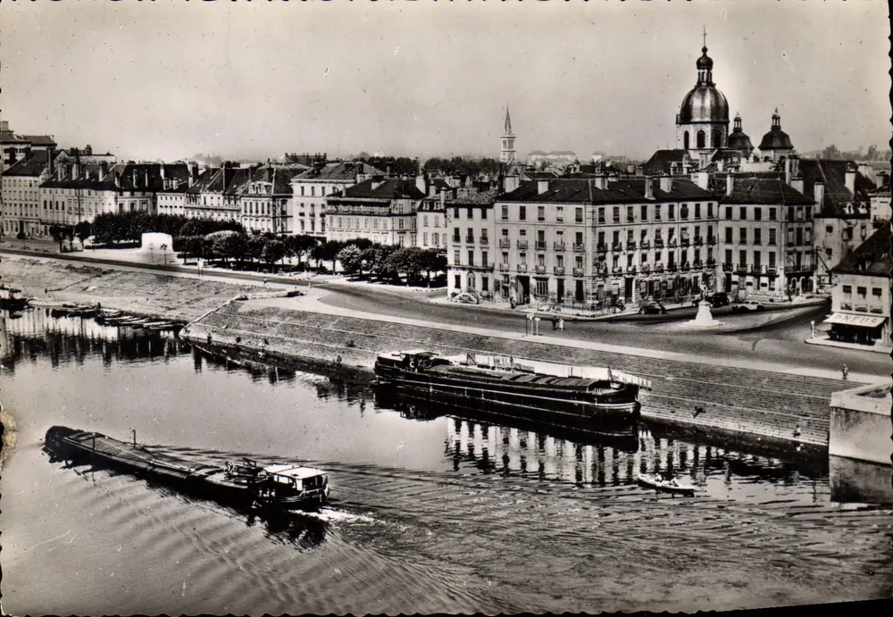 Chalon-sur-Saône — Die Saône und die Ufer — Bourgeoise Druckerei - Vorderseite