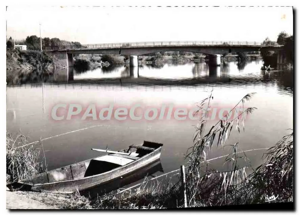 Brücke über die Seille in Louhans — Fischereiansicht — Antike Ansichtskarte - Vorderseite