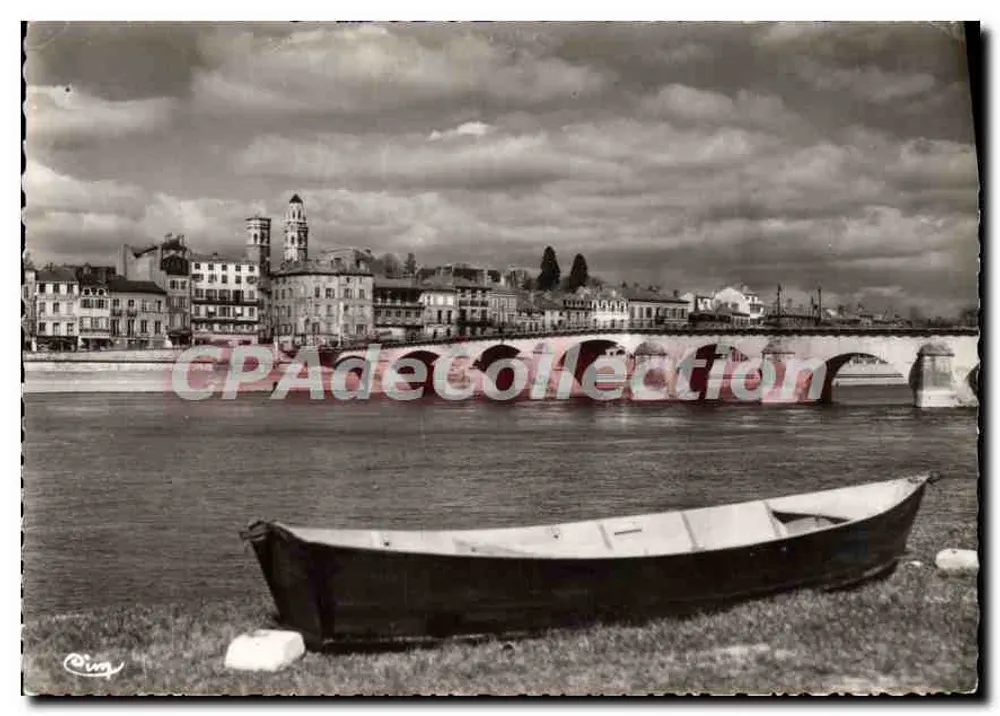 Macon (S.-et-L.) — Le Vieux St-Vincent und die Brücke — Fotograf C. Rim - Vorderseite
