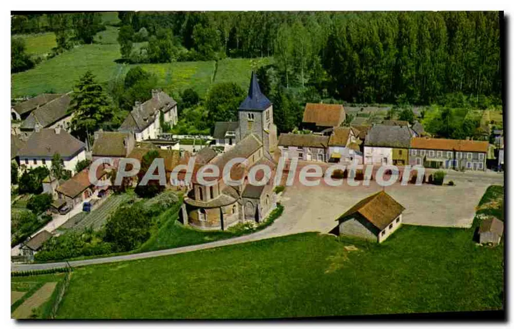Bellevesvre (S.-et-L.) — vue générale aérienne — Imprimeur Combier, Maçon - Anverso