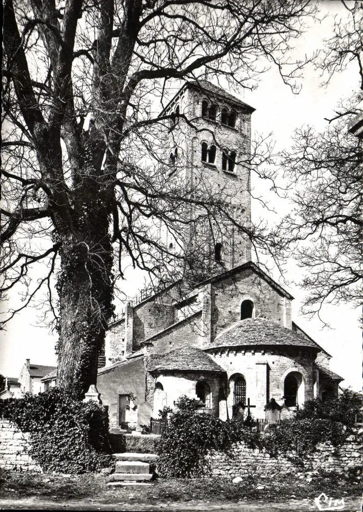 Chapaize (71, Saône-et-Loire) — L'Église — Imprimeur Combier - Recto