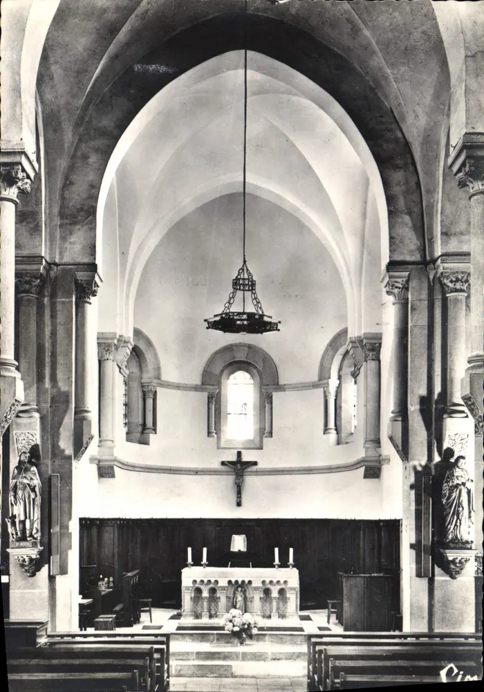 St-Julien-de-Jonzy — Église romane (XIIe s.) — Le Chœur — Imprimeur Combier, Macon - Vorderseite