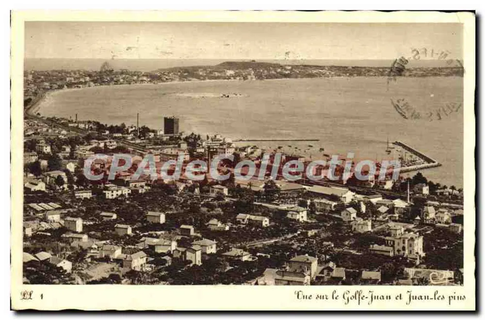 Ausblick auf den Golfe-Juan und Juan-les-Pins — Verlag Les Reliés Éditions, n° 1 - Vorderseite