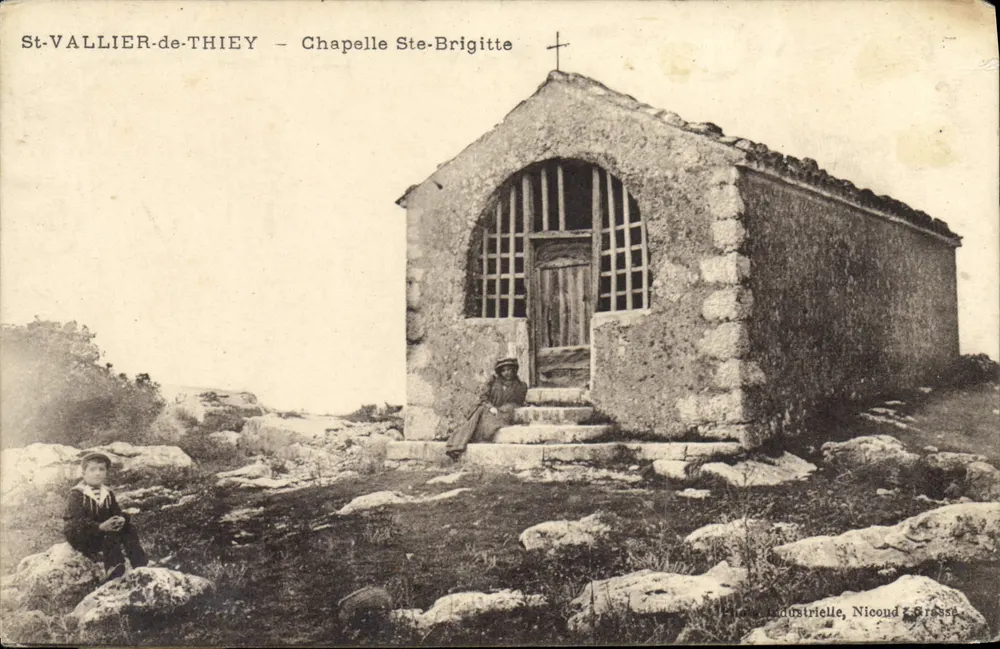 St-VALLIER-de-THIEY — Chapel of St-Brigitte — Photo Industrielle, Nicoud & Gresset - Front