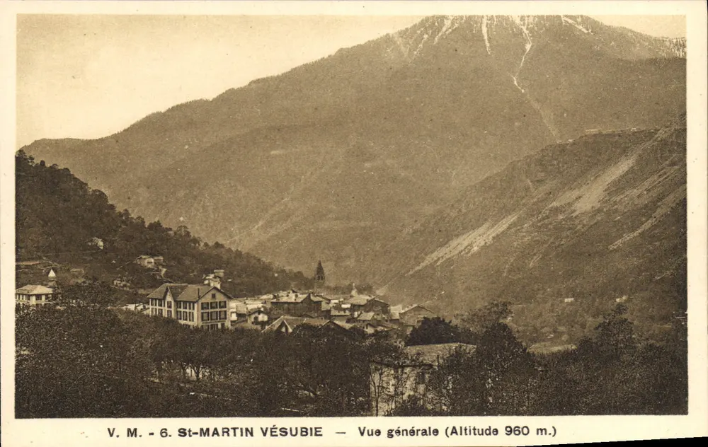 San Martín Vésubie — Vista general — V.M. n°6 - Anverso