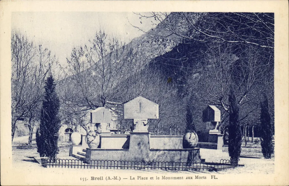 Breil (A.M.) — Die Place und der Kriegerdenkmal FL. - Vorderseite