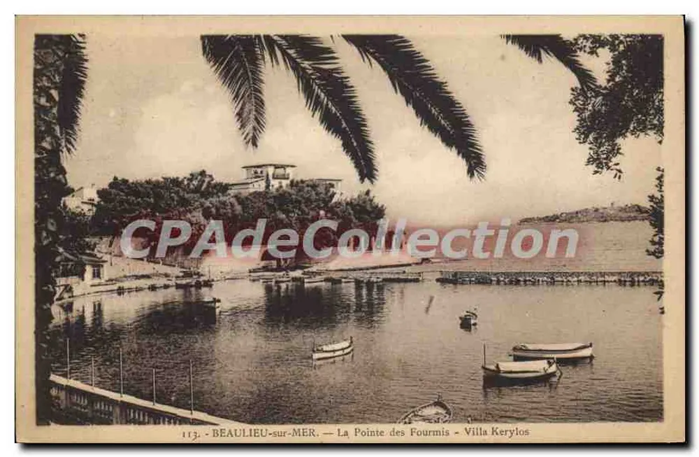 Beaulieu-sur-Mer — La Pointe des Fourmis — Villa Kerylos - Recto