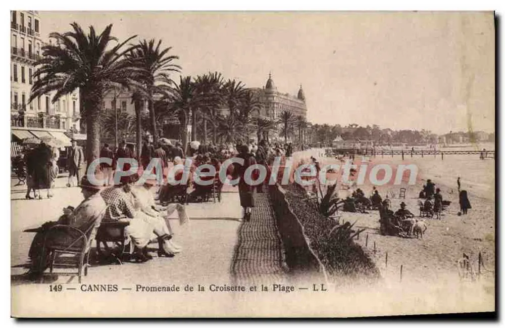 CANNES — Promenade de la Croisette et la Plage — L.L. n°149 - Recto