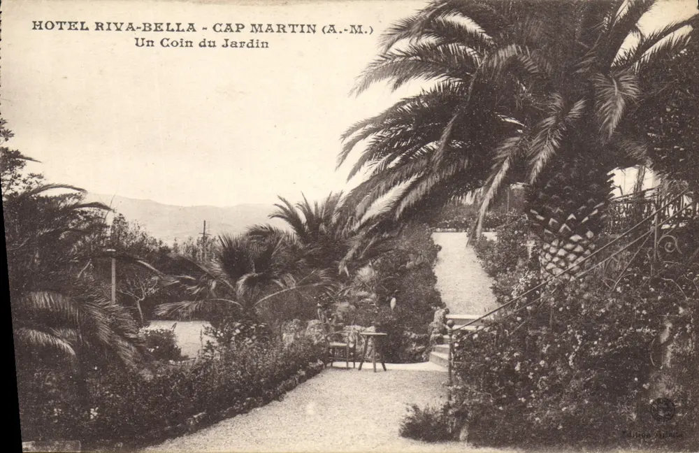 Hotel Riya-Bella - Cap Martin (A.-M.) — Ein Stück vom Garten — Verlag: Ed. Linqa, Marseille - Vorderseite