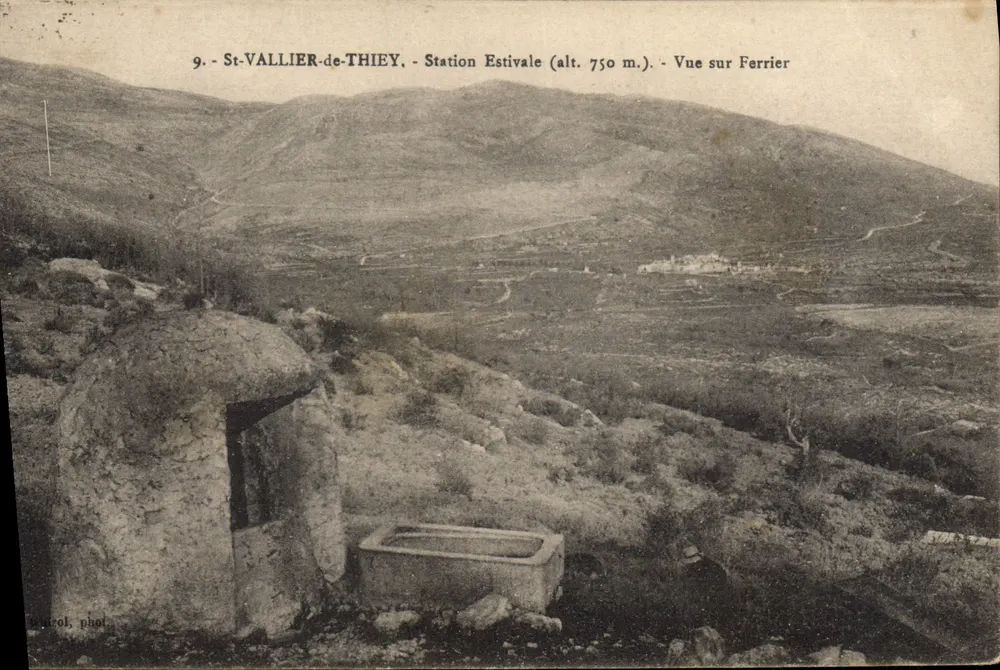 St-VALLIER-de-THIEY - Sommerstation (Höhe 750 m) - Blick auf Ferrier — B. Picol, Fotografie - Vorderseite